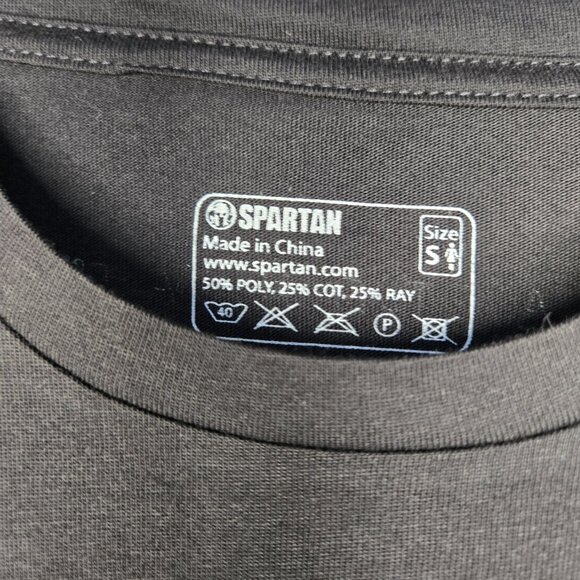 Spartan Race SUPER 10km/25 Obstacles  Finisher Black T-Shirt Women Size Small - Picture 4 of 5
